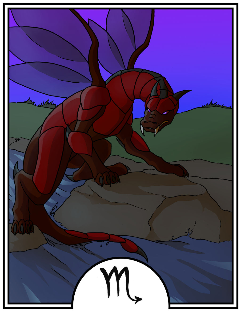 Zodiac Dragons - Scorpio by dragonsong12