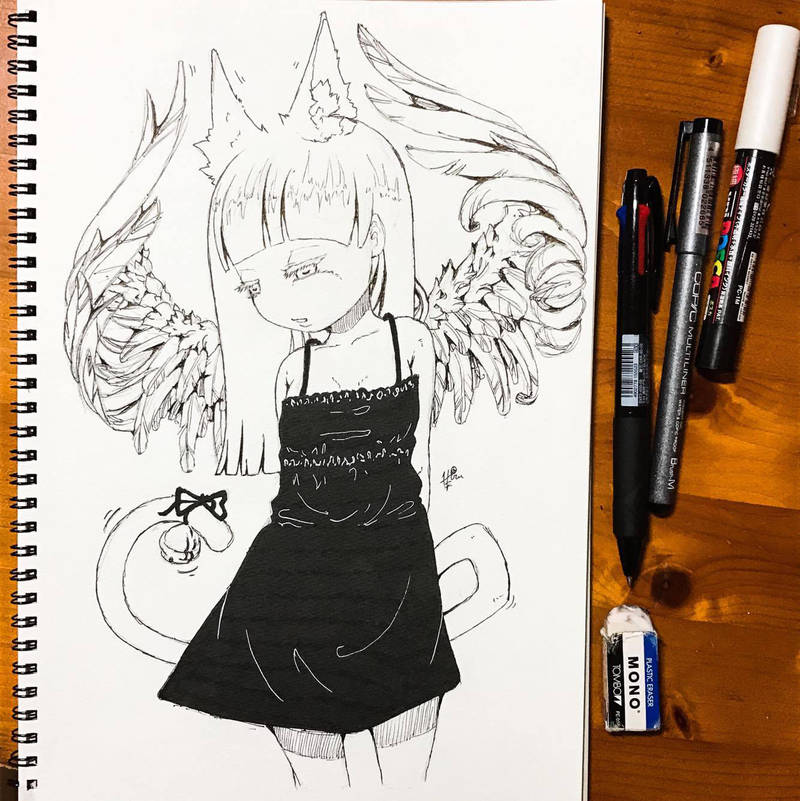 Cat Angel by hiru-miyamoto