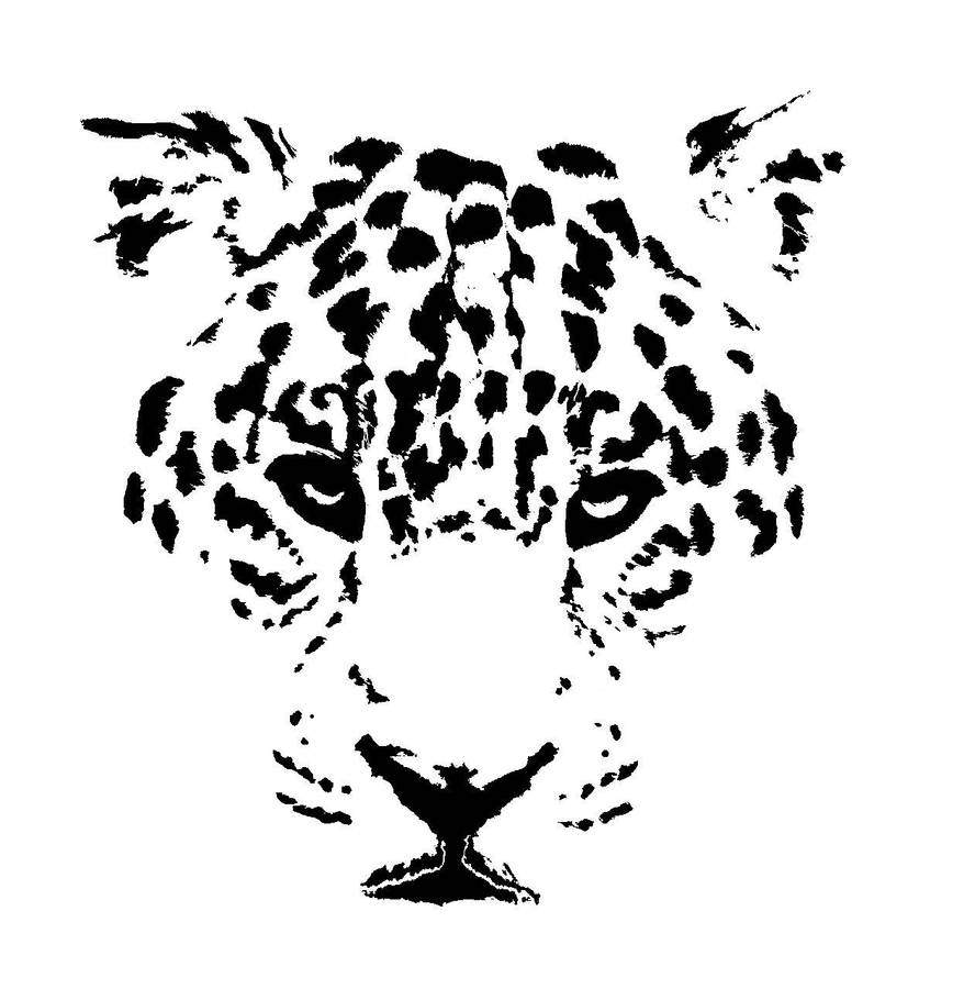 Jaguar Stencil (stock) by wilder-trash on DeviantArt