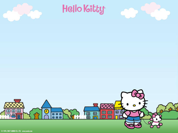 Hello Kitty Town Wallpaper By Hellokittysfanclub On Deviantart
