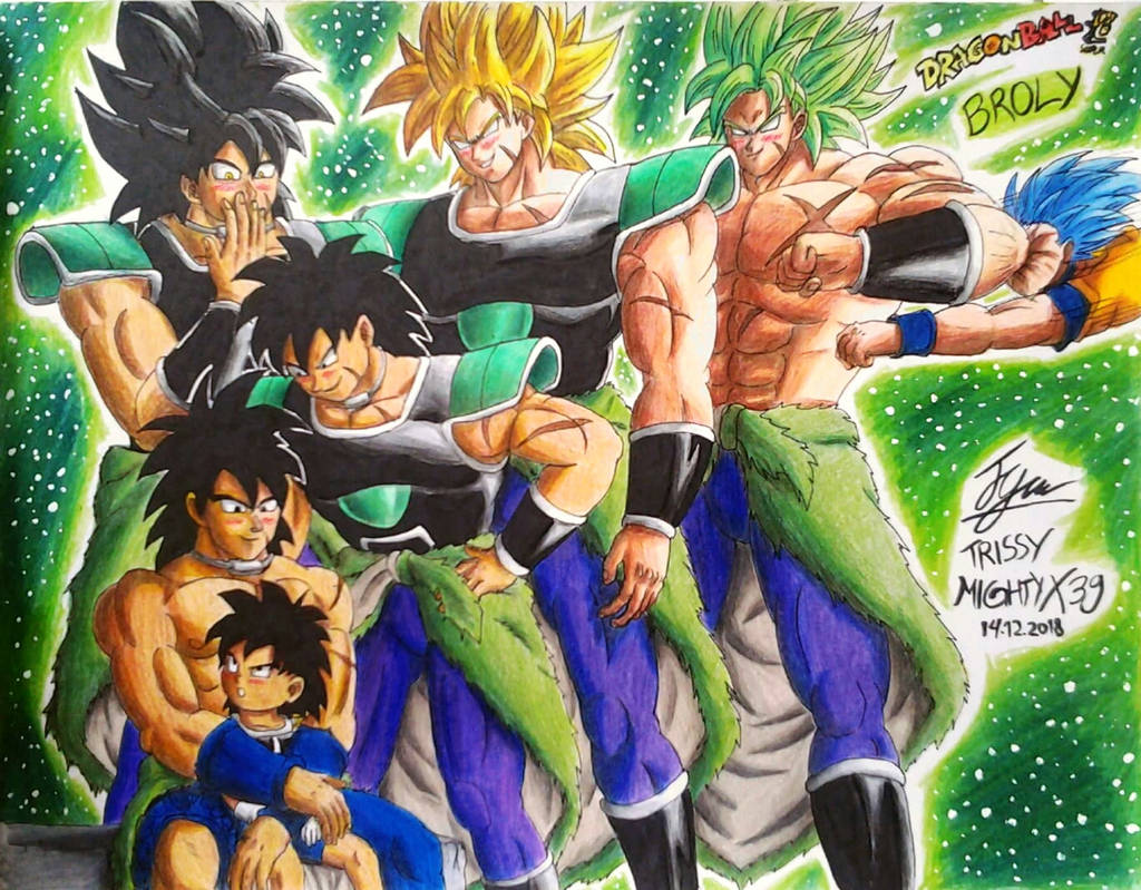 Dragon Ball Super Broly All Forms by TrissyGabriel on DeviantArt