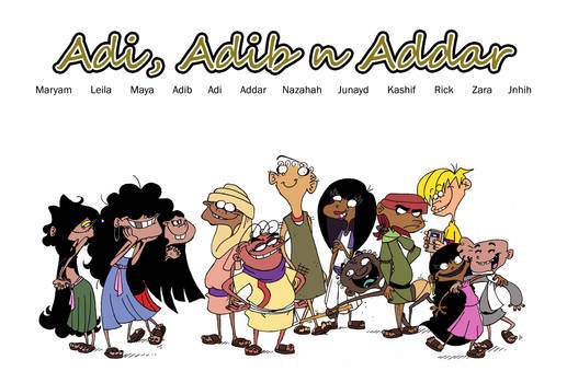 Adi, Adib n Addar cast by VampireMeerkat