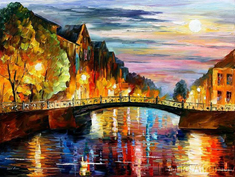 St. Petersburg by Leonid Afremov by Leonidafremov