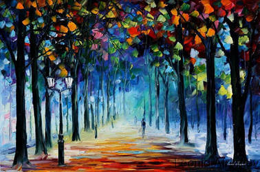 The Colors Of Winter by Leonid Afremov by Leonidafremov