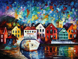 Denmark by Leonid Afremov by Leonidafremov