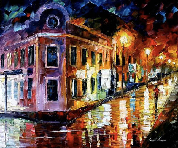 Vibrations Of Night by Leonid Afremov by Leonidafremov
