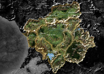 'Satellite' map by lordFelwynn