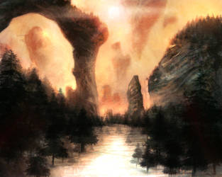 Fantasy Scape by lordFelwynn