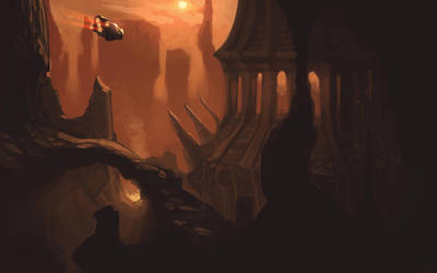 Exploring a red planet.. by lordFelwynn