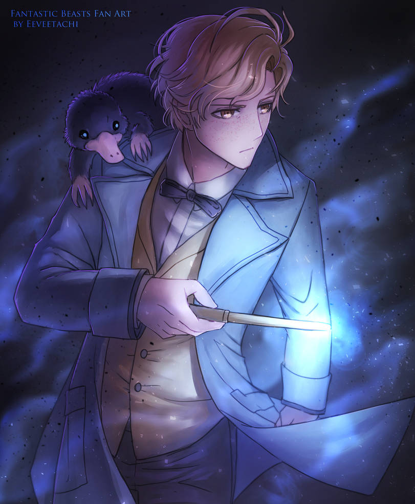 Newt Scamander By Eeveetachi On Deviantart
