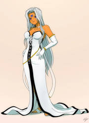 Urd in White dress by EastCoastCanuck
