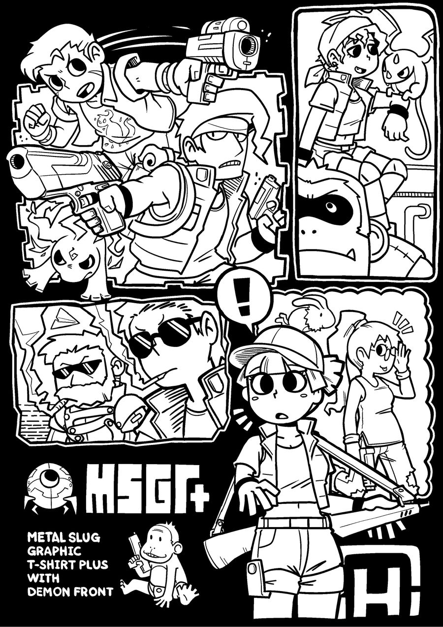 Metal Slug Graphic T-shirt 2012 june by laoyue