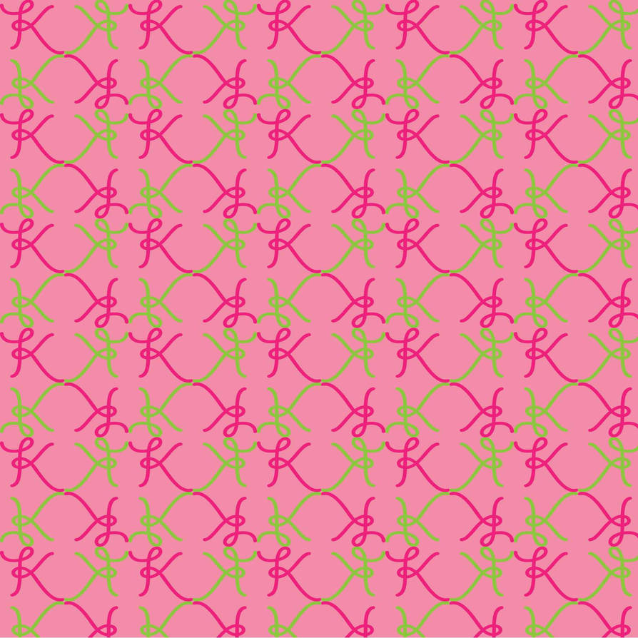 girly k pattern by on the left on deviantart girly pattern