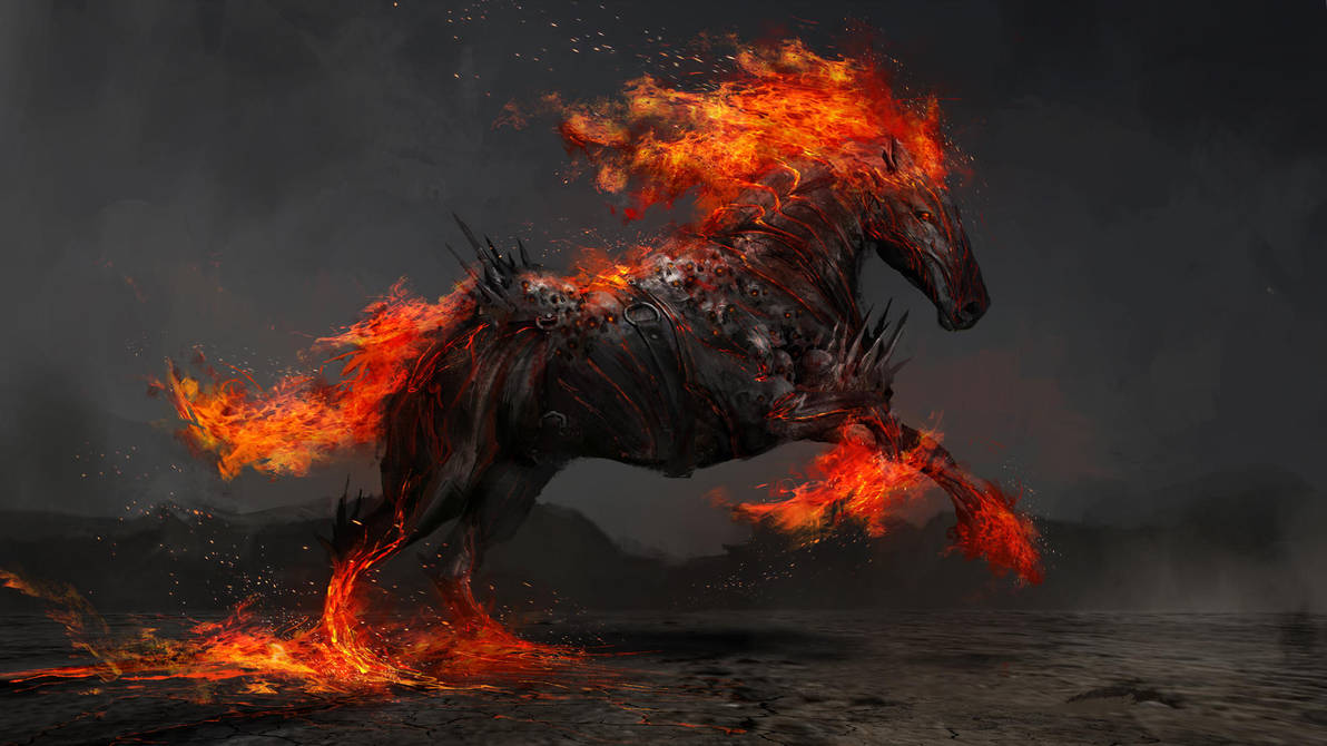 Ruin, the fiery horse of war by theDURRRRIAN