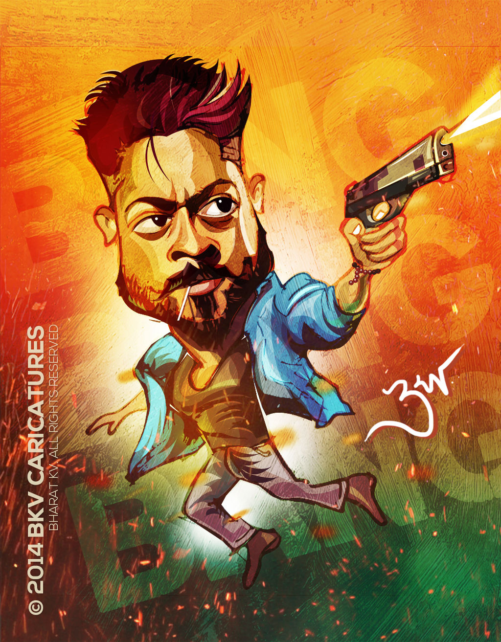 Anjaan SURYA Caricature by libran005