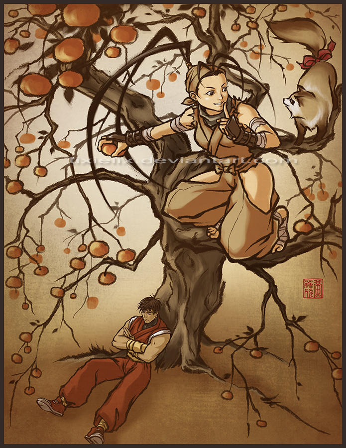 Stealing Persimmons by TixieLix Stealing Persimmons by TixieLix