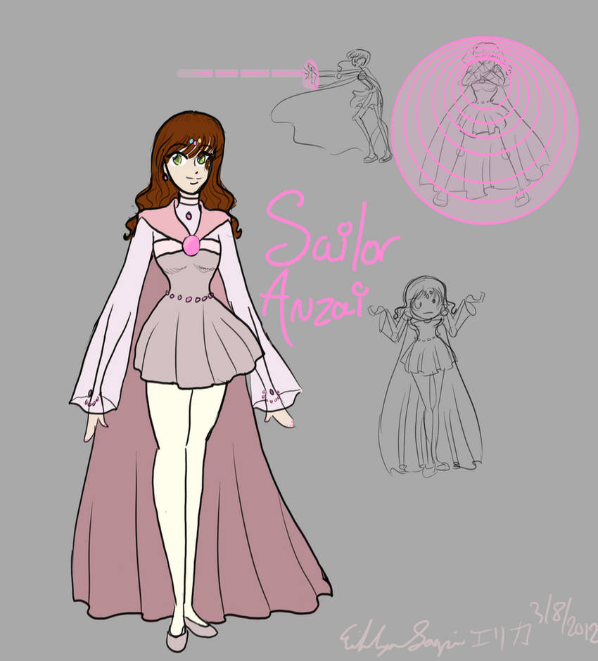 Tournament Cosmos - Sailor Anzai reference sheet by Euri-EuropaNoSenshi