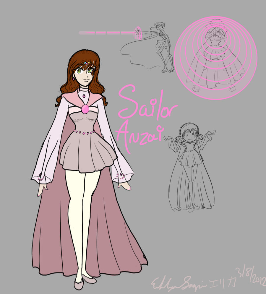 Tournament Cosmos - Sailor Anzai reference sheet by Euri-EuropaNoSenshi