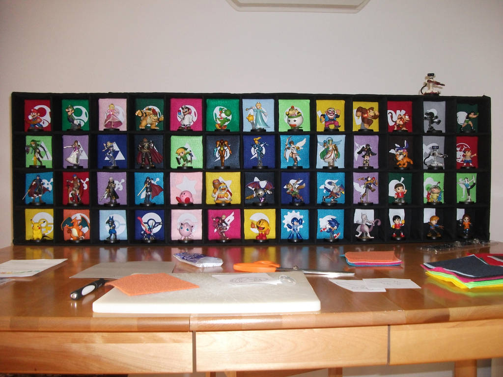 My Super Smash Bros. Amiibo display case by ARTpupil on DeviantArt