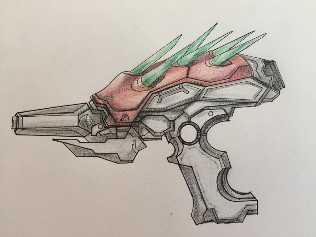 Halo Concept Needle Pistol by ninboy01 on DeviantArt