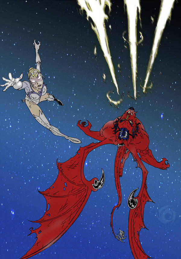 Gossamer Swan and Kojiro - VC night flight patrol by AJ-aka-Bushiryu