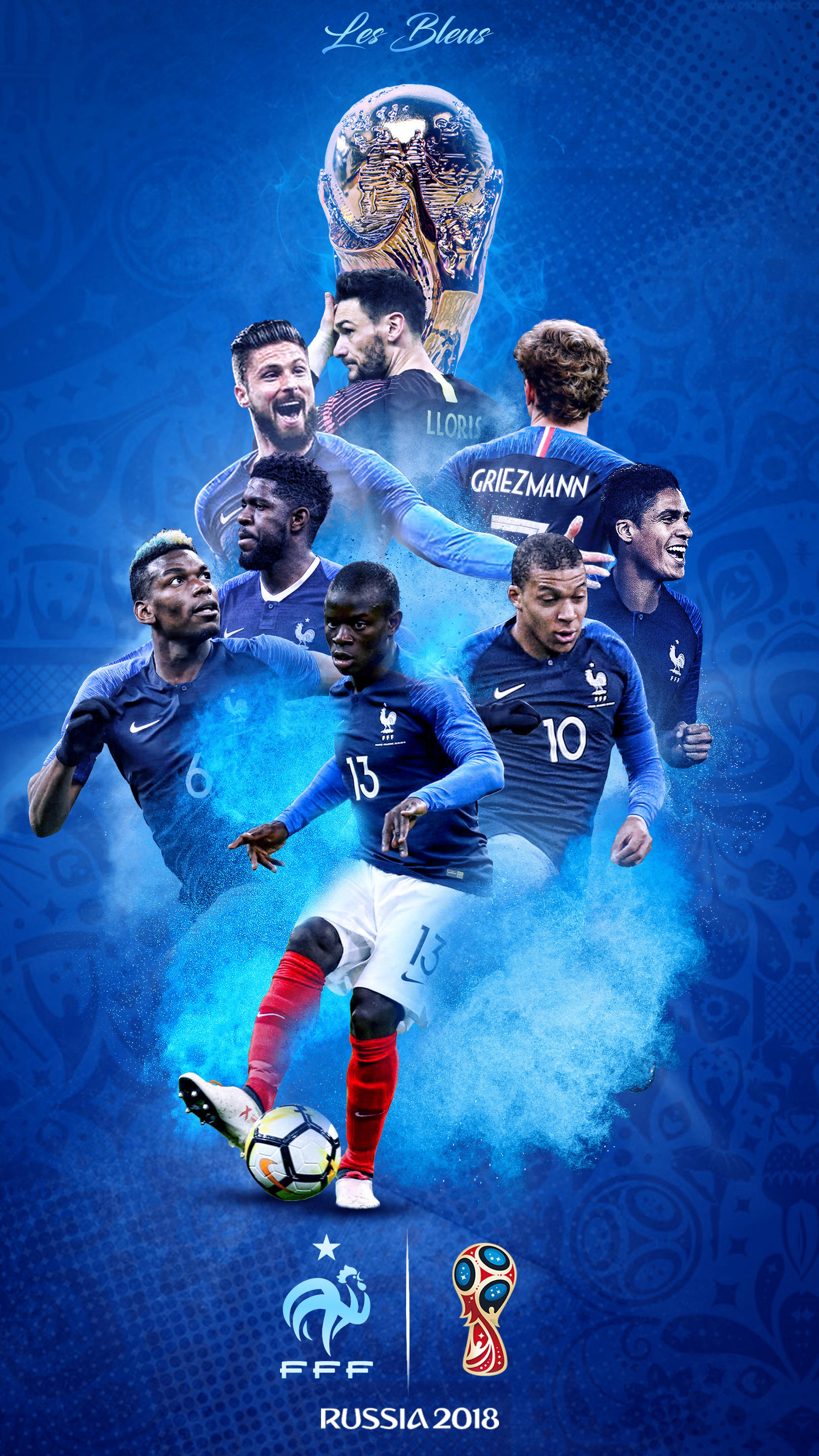 France World Cup 2018 Russia Phone Wallpaper by GraphicSamHD on DeviantArt
