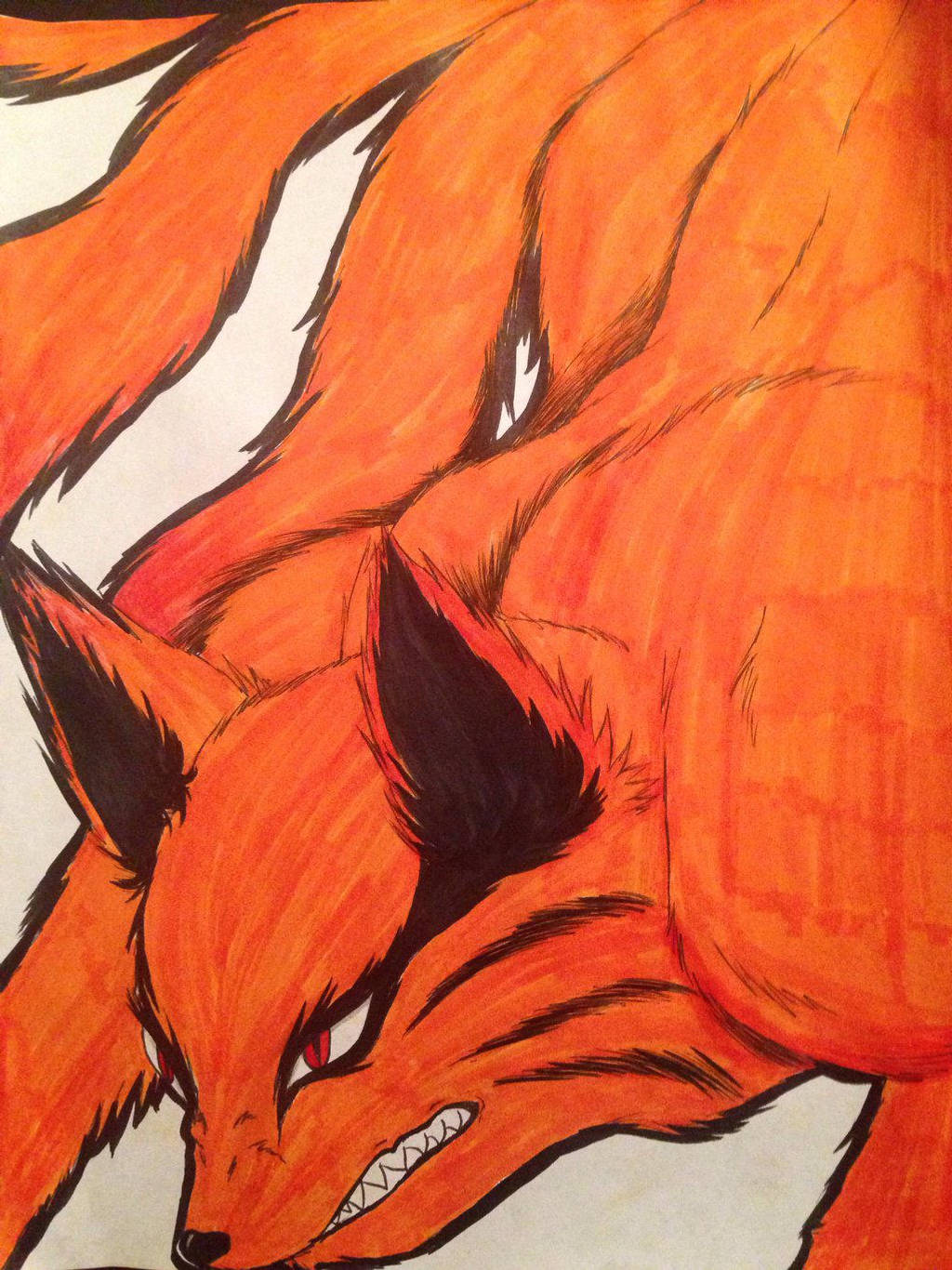 Nine Tailed Fox fan art!!!! (Naruto) by puppershnupper03 ...