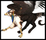Egyptian Gryphon - Horus by AlmightyShadowchan