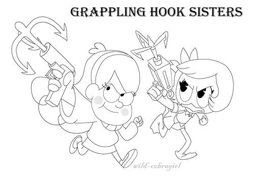 Grappling hook sisters by wild-cobragirl