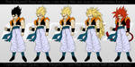 All Forms of Gogeta. by moxie2D