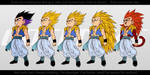 All Forms of Gotenks. by moxie2D
