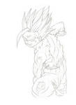 SSj2 Gohan Kamehameha :Sketch: by moxie2D