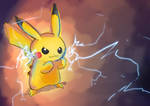 Pikachu sketch by moxie2D