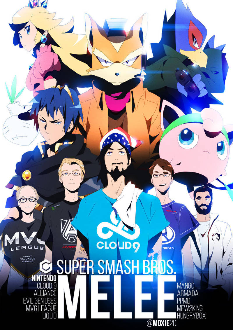 THE FIVE GODS | Super Smash Bros. Melee by moxie2D