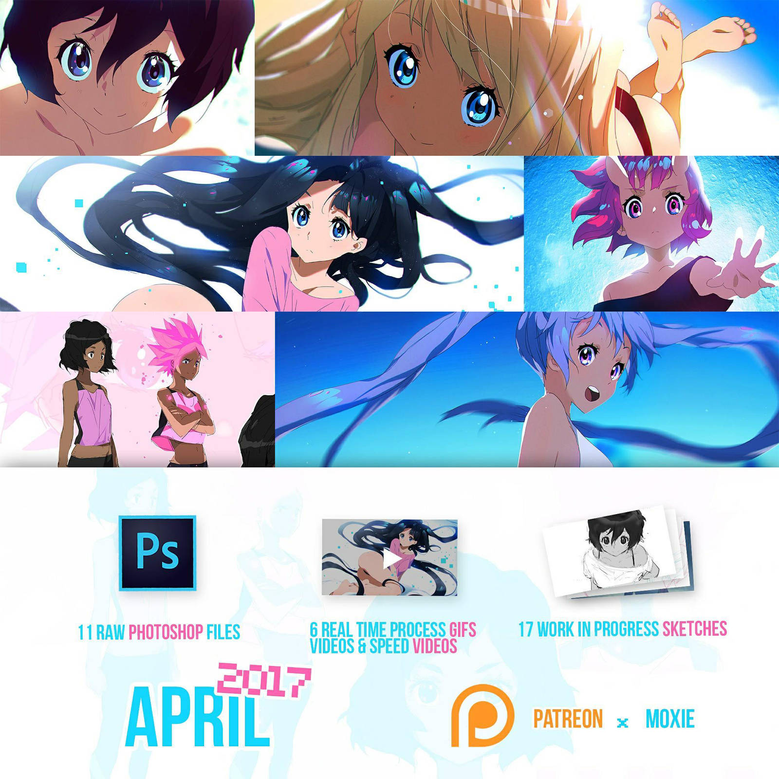 April Patreon Rewards Sent! by moxie2D