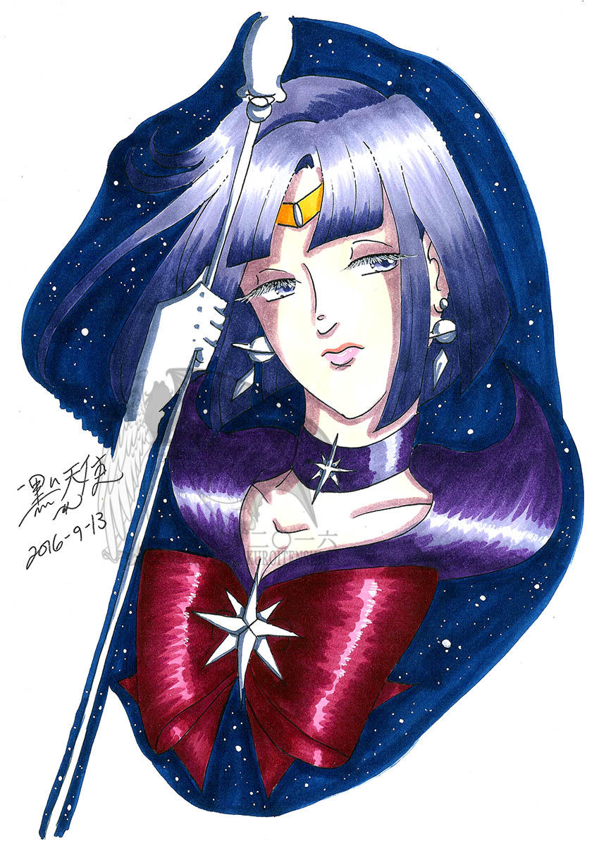 FOR SALE OOAK Traditional Marker Drawing Saturn by kuroitenshi13