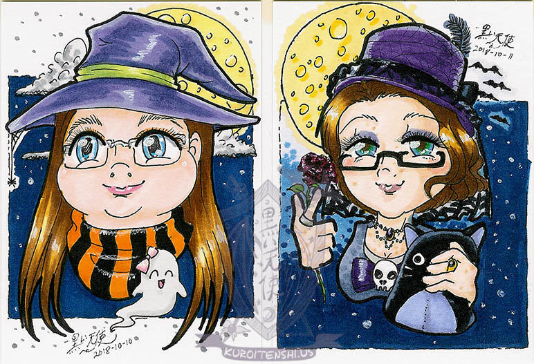 Halloween ATC Avatars by kuroitenshi13