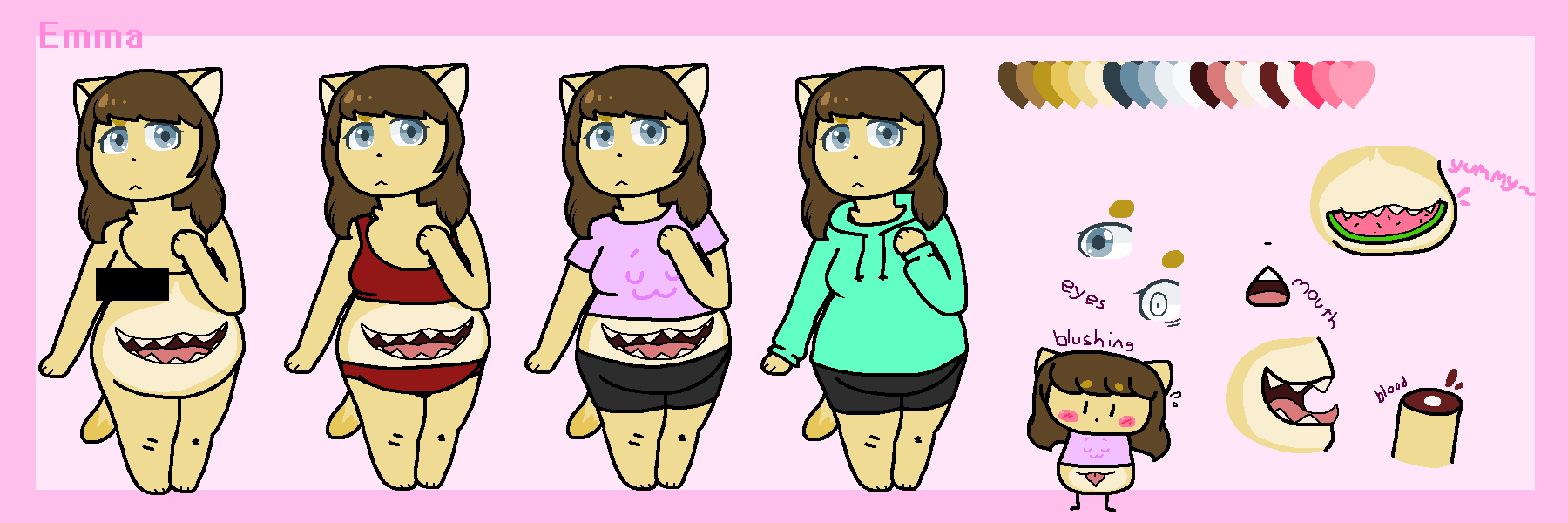 Emma ref (WIP) by SkyMeowCute