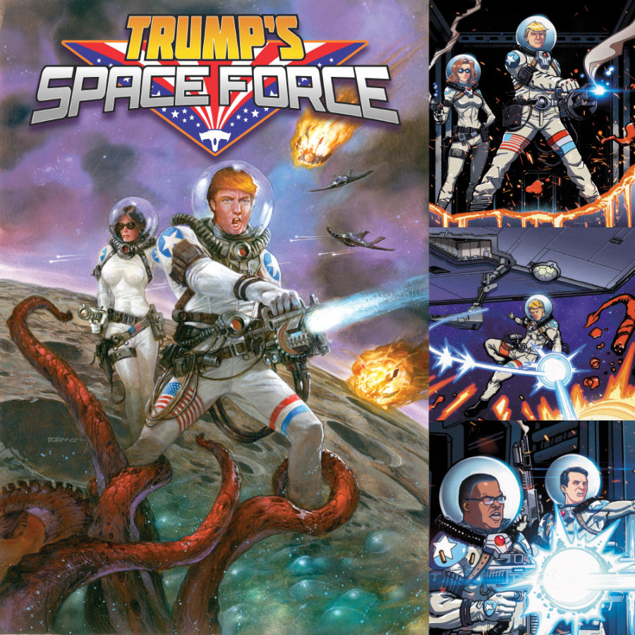 Trump's Space Force by ninjaink