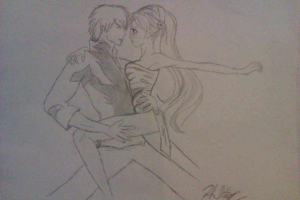 Anime Couple Dancing By Rhiannonlouise On Deviantart