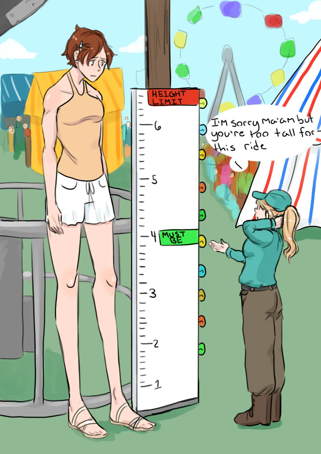 Lacey Too Tall To Ride by a0040pc on DeviantArt