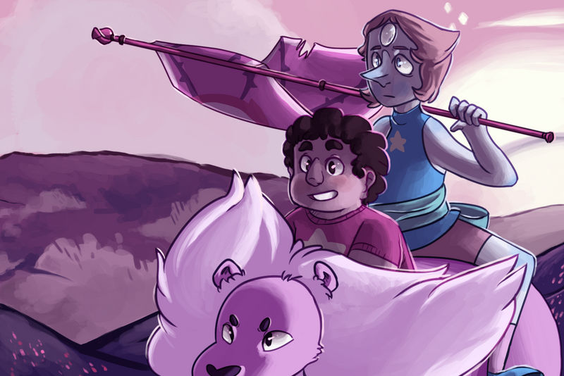 A redraw of this screenshot from the Steven Universe episode Rose's Scabbard: 40.media.tumblr.com/1d1cfcaa92… I really loved Rose's Scabbard; it was beautifully poignant, with supreme c...