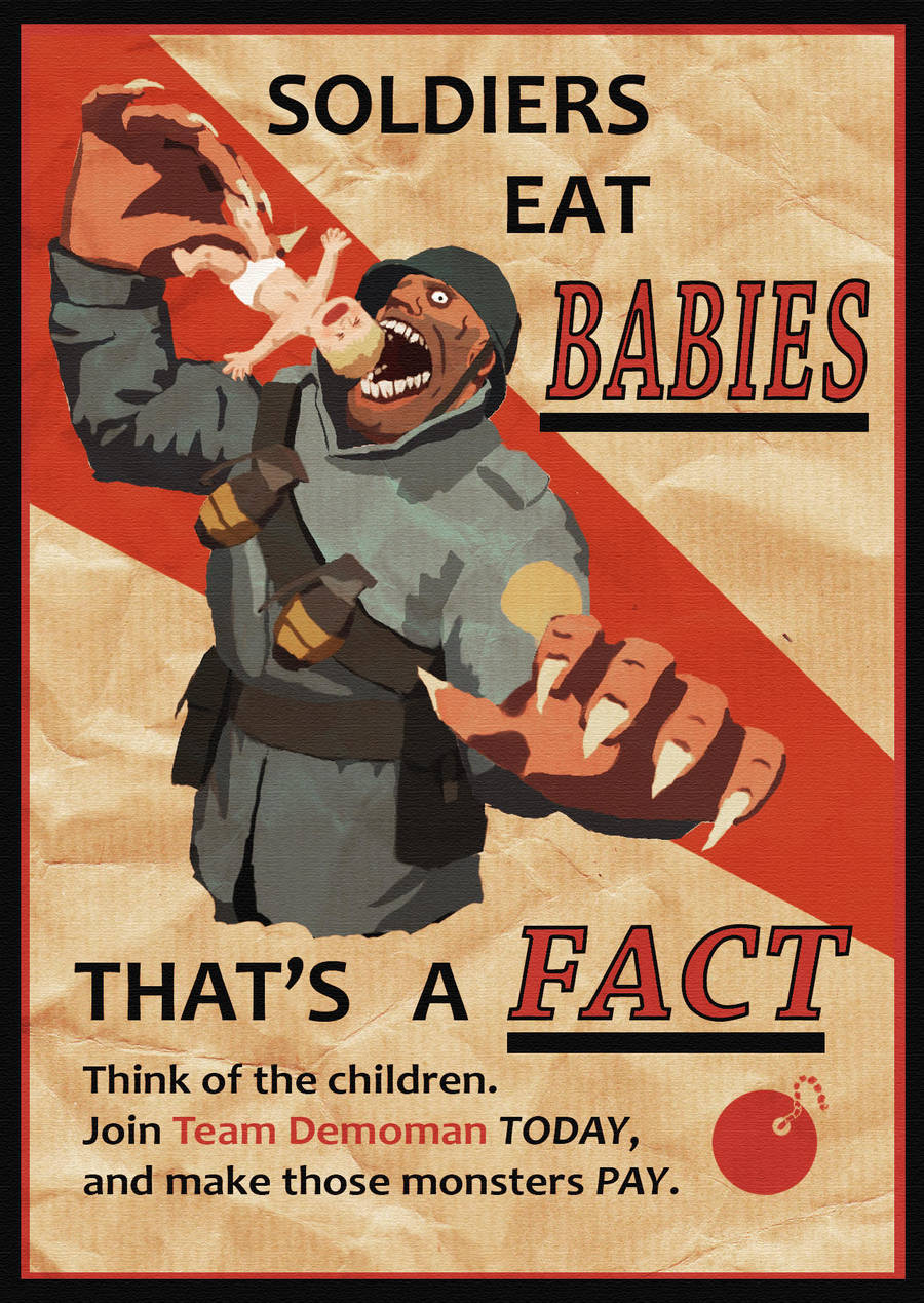 Pro-Demoman Propaganda Poster by TankTaur