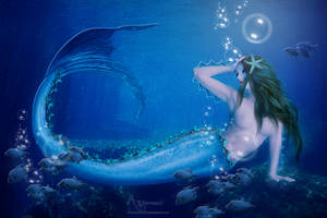 Bleu mermaid beauty by annemaria48