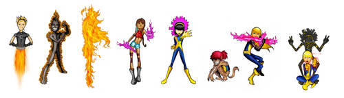 New Mutants Kids by ceguedes