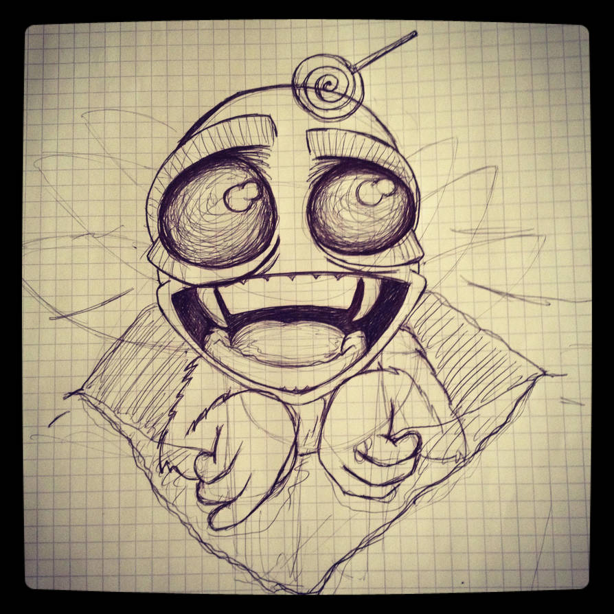 My Sketch for the challenge: Cute Monsters by Arian-Noveir on DeviantArt