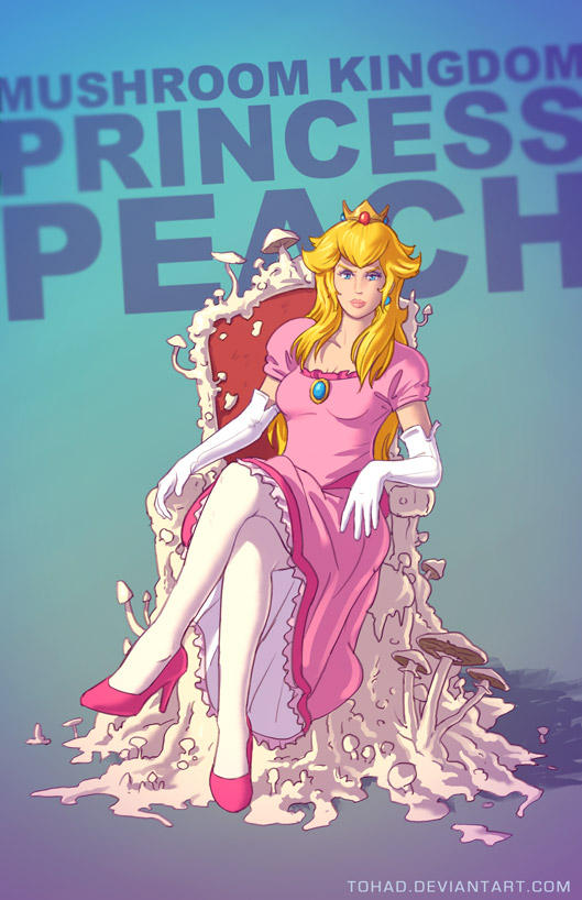 Princess Peach BADASS by Tohad