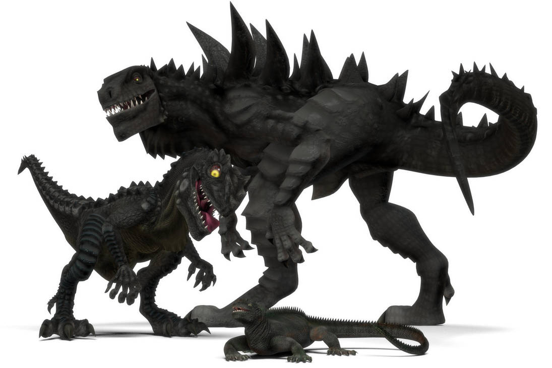 Zilla Family Groupshot by Vrahno on DeviantArt