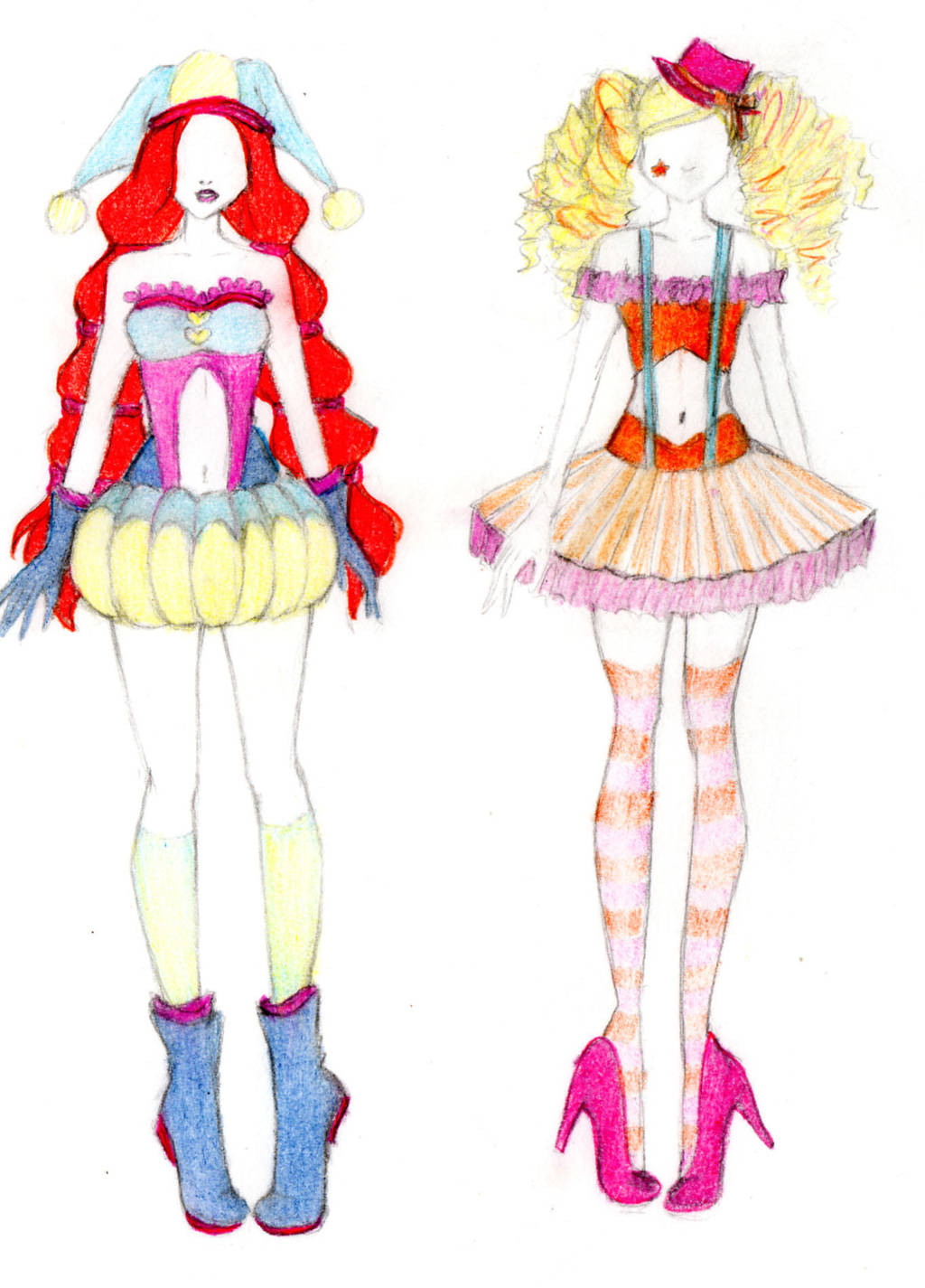 Winx Clown clown transformation - Bloom and Stella by mackyca