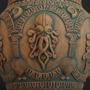 Temple of R'lyeh Cookie Jar - detail by TheTrespasser Temple of R'lyeh Cookie Jar - detail by TheTrespasser